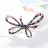 Broschen Vintage Strass Mode Schmetterling kombiniert mit goldfarbener Corsage personalisierte Kleidungsaccessoires Brosche