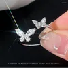 Bagues de mariage Vintage papillon pour femmes amoureux, bague réglable, manchette ouverte, bijoux de fiançailles, cadeau