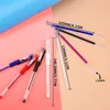 Gel Pens 100pcs Rod Fabric Marker Heat Erasable10mm Pen Refill Cloth Leather Mark High Temperature Disappearing Sewing Tool FC 230130