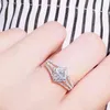 Wedding Rings Silver Color Crystal For Women Zircon Ring Jewelry Crown Romantic Engagement Party Finger Accessories GiftWedding Rita22