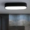 Plafonniers LED Lumière Simple Ingénierie Bureau Moderne Noir Et Blanc Rectangulaire Salon Personnalité
