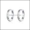 여성을위한 후프 Huggie 귀걸이 925 Sterling Sier Minimalist Simple Circle Earing Real Korean Fashion Jewelry Drop Delivery Dhmod