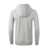 Herrtröjor Zogaa Spring Autumn Hooded Zipper Sport Fashion Solid Color Sweater Oversize Casual Mens Sweatshirt