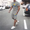 Men's Tracksuits Summer Sets Tracksuit T Shirt Clothing Fashion France Ricard Soild Color Suit Male Man Vintage Sportswear Short Outfits 230131