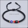 Braccialetti con ciondoli Corda rossa Buddista tibetano Amore Fortunato Amicizia messicana Occhio azzurro malvagio Per donna Uomo Gioielli con consegna a goccia Otdqh