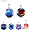 Charms Arrival Space Universe Galaxy Glass Pendant For Necklace Neba Unisex Dreamy Ball Charm Diy Men Women Jewelry Drop Delivery Fi Ots9H