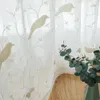 Gordijnvogel geborduurd tule voor woonkamer pure voile slaapkamer raam scherm keuken stof stoffen home decor