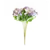 الزهور الزخرفية الزفاف الاصطناعية نباتات مزيفة الحرير روز باقة الزفاف المستخدمة