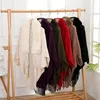 Scarves Knitting Thick Women's Loose Shawl With Faux Fur For Evening Dresses Wedding