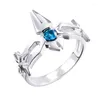 Bröllopsringar Anime Death Bleach Hitsugaya Toushirou Daiguren Hyourinmaru Cosplay Ring unisex Justerbara smycken Tillbehör gåva