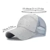 Berretti da baseball Cappello estivo per sport all'aria aperta Berretto da baseball regolabile Cappelli in rete traspirante Tinta unita Sole Uomo Donna Commercio all'ingrosso casual