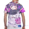 Camisetas masculinas kokichi ouma homens camisetas mulheres por toda a moda imprimida girl shirt tops tees camisetas de manga curta