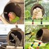 Bird Cages Hanging Coconut House med stege naturlig fiberskal bo för papegoja Lovebird Canary Cage Accessories 230130