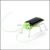 FEVERAÇÃO FAVOR FAZENDO DE INSECTO DE GRANDOS Solar Grasshopper Educational Toy Birthday Gift Pad11070 Drop Deliver