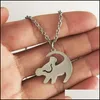 Chokers Lembre -se de quem você é cartas gargantilhas de jóias de moda de longa cadeia do presente The Lion King Simba Colar Aço Anterior Llis2 Dhhut