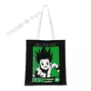 Shopping Bags Feitan Skull Grocery Tote Women Kawaii X Canvas Shopper Shoulder Bag Big Capacity Handbag