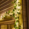 Cordes guirlande de lierre artificielle fausses plantes LED guirlandes lumineuses fée suspendue pour décoration murale de fête de jardin de chambre à coucher esthétique