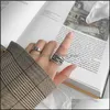 Bandringen Authentiek 925 Sterling Sier Mtilayer Wrap Open voor vrouwen Vintage vrouwelijke verstelbare statement Ring 831 R2 Drop Delivery Jood DHPF0