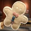 Travesseiro 42/60cm Gingerbread Man Sofá Cartoon Plelight Backrest Throe Gift