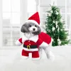 Dog Apparel Santa Costume Funny Pet Cosplay Clothes Claus Christmas Outfit Year Party Clothing Suits