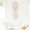 Decoratieve beeldjes Boheemse macrame muur hangende chique handgemaakt geweven tapijt Noordse huizendecoratie voor slaapkamer woonkamer appartement