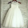 Girl Dresses Flower Dress Party Princess Christening Prom Calf Length Sleeveless For Wedding First Communion Dres