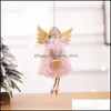 Kerstdecoraties Cartoon pluche hart Angel Doll Hangs Tree Festief Party Home Decor Geschenk WQ555 Drop levering Tuinbenodigdheden Dhvgj