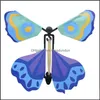 Party Favor 3D Magic Flying Butterfly Diy Roman Olika spelmetoder Props Tricks JJA152 Drop Delivery Home Garden Festive Su OT2GI