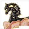 Pins Brooches Animal Horse Gutta Percha Colored Brooch Pin Jewelry Yiwu 72C3 Drop Delivery Dho7S