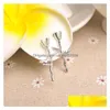 Stud Fashion Jewelry Womens Cute Branches Bird Earrings Drop Delivery Dhln6