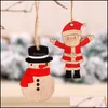 Décorations De Noël 4 Style Creative Laser En Bois Creusé Pendentif Arbre De Noël Pentant Père Noël Wll382 Drop Delivery Home Gar Dhtau