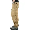 Men's Pants Spring s Cargo Khaki Military Trousers Casual Cotton Tactical Big Size Army Pantalon Militaire Homme 230131