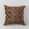 Pillow European Luxury Plush Bedroom Bedside Can Be Removed And Washed Four Corner Hanging Ball