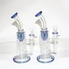 Thick glass water bongs hookahs Mobius Stereo Matrix oil rigs glass bongs water pipes Recycler dab rigs with 14mm bowl 9''