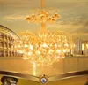 Chandeliers Luxury Kronleuchter LED Chandelier Crystal Golden Modern E14 Ceiling Fixture Lights Home El Deco