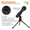 Microfones Micfuns MR101 USB XLR 16BIT 48KHz Desktop Wired Dynamic Cardioid Microphone For Music Recording Broadcast Lecture Live Streaming