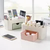 Storage Boxes Cosmetic Jewelry Organizer Office Drawer Desk Makeup Case Plastic Brush Box Lipstick Remote Control Holder