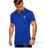 Men Polos Polo Shirt العلامة التجارية القصير الأكمام غير الرسمية