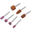 7 pz/set pietra abrasiva montata per utensili rotanti Dremel mola mola testa accessori per utensili Dremel