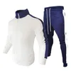 Men's Tracksuits Set 2 Pieces Jacket Pants Fashion Casual Zipper Sports Suit Homme Patchwork Sportwear Streetwear Mens Clolthing 230131