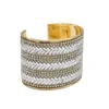 Pulseira de moda peru sexy strass strassão de bracelete aberto para mulheres incrustadas de cristal com charme punk jóias punk jóias