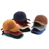 Ball Caps Women Men Corduroy Baseball Cap Spring Summer Embroidery Hat Outdoor Adjustable Sun Vacation