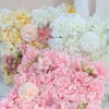 Fiori decorativi 11,8 pollici Artiicial Flower Wall Decorazioni per feste di compleanno Hydrangea Rose Decorazione davvero tattile