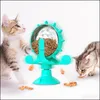 Jouets pour chiens à mâcher moulins à vent fuite chat nourriture balle jouet chats plateau tournant seau mettre en œuvre moulin à vent produits pour animaux de compagnie Wy1319 livraison directe maison G Dhpi8