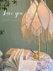 Настольные лампы Классическая серия лампа-Ручная французская ретро-кисточка "Celadon Flower Shadow"