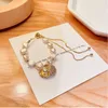 Strand Lovelink Fashion Pearl Opal Bead Metal Shell Pendant Armband Women Fine Jewelry Wedding Party Gift