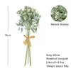 Dekoracyjne kwiaty symulacja bukiet ślub sztuczny gipsophila rośliny Faux Kwiat