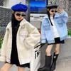 Jackets Girls Fur Jacket Outerwear Solid Color Coats Thick Warm Coat Kids Teenage Children Winter Clothes