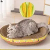 Grattoirs pour meubles de chat, planche à gratter ovale pour chaton, griffes de meulage, meubles pour jouets, grand tampon en papier ondulé, accessoires pour animaux de compagnie 230130