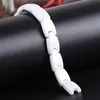 Watch Passs 9 x 4 mm Ceramiczny wklęsły interfejsbandband Kobiet Pasek Małe zegarek na rękę opaskę White Pas Waterproof Bransoletę